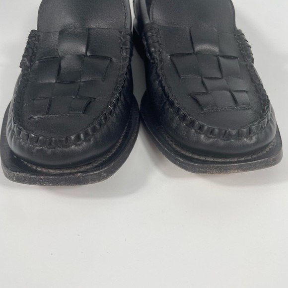 Women's Hereu Nombela Interwoven Detail Slip On Loafers Old Money Office Leather - Picture 6 of 16